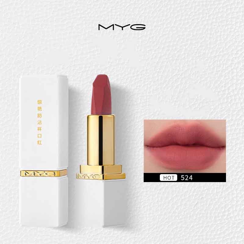 MYG 900 Amazing Anti-Stick Cup Lipstick 3.8 กรัม กันน้ํา Non-Fading,พัฒนาสําหรับ Global Love Drinkin