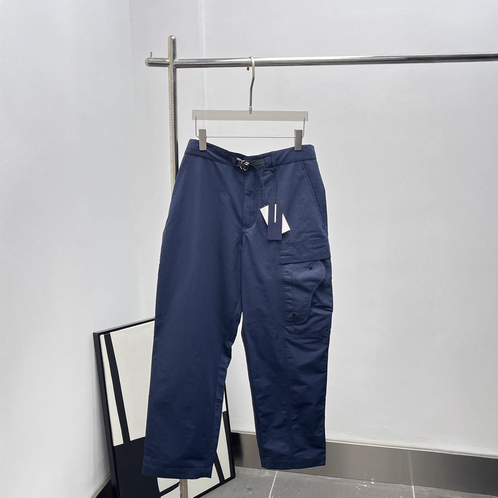 FF5W Di00r 25New Metal Buckle Webbing Pants Fashionable Versatile Unisex Pants