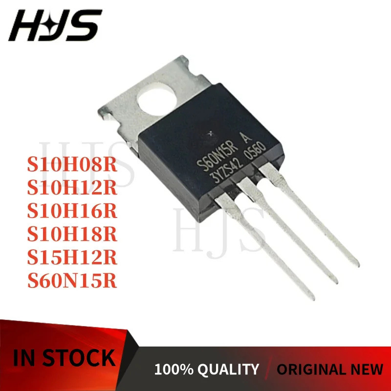 5PCS S10H08R S10H12R S10H16R S10H18R S15H12R S60N15R TO-220 Field Effect ทรานซิสเตอร์