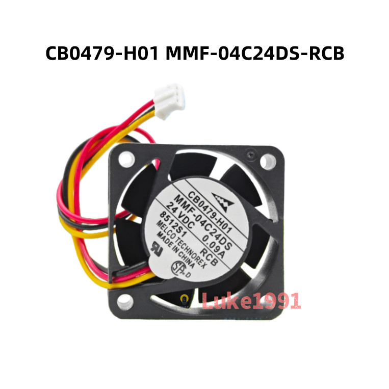 พัดลมไดรฟ์ Mitsubishi MR-J3 CB0479-H01 MMF-04C24DS-RCB 24V 0.09A