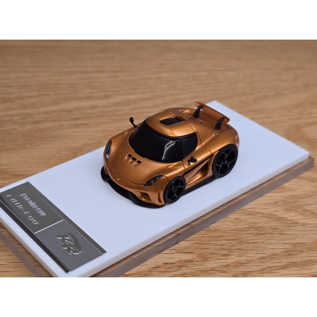KR Egg Car Q Car Regera Regera Regera Regera Connisserk เรซิ่นรถสะสมสภาพรถ As Shown ในภาพต้นฉบับโรงง
