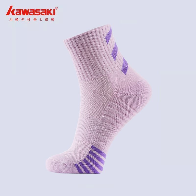 หนาถุงเท้าแบดมินตันคาวาซากิคาวาซากิแบดมินตันถุงเท้าผู้หญิงสวมทนถุงเท้ากีฬาระบายอากาศกลางหลอดผู้หญิงผ