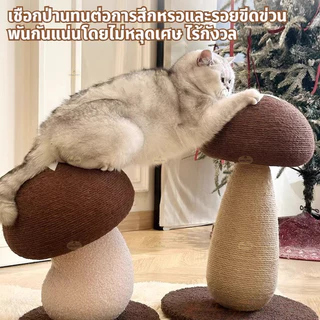 ที่ลับเล็บแมว สไตล์ใหม่ 4in1 ที่ฝนเล็บแมว รูปร่างเห็ด ของเล่นแมว ทนต่อการขีดข่วน ไม่ครอบครองพื้นที่