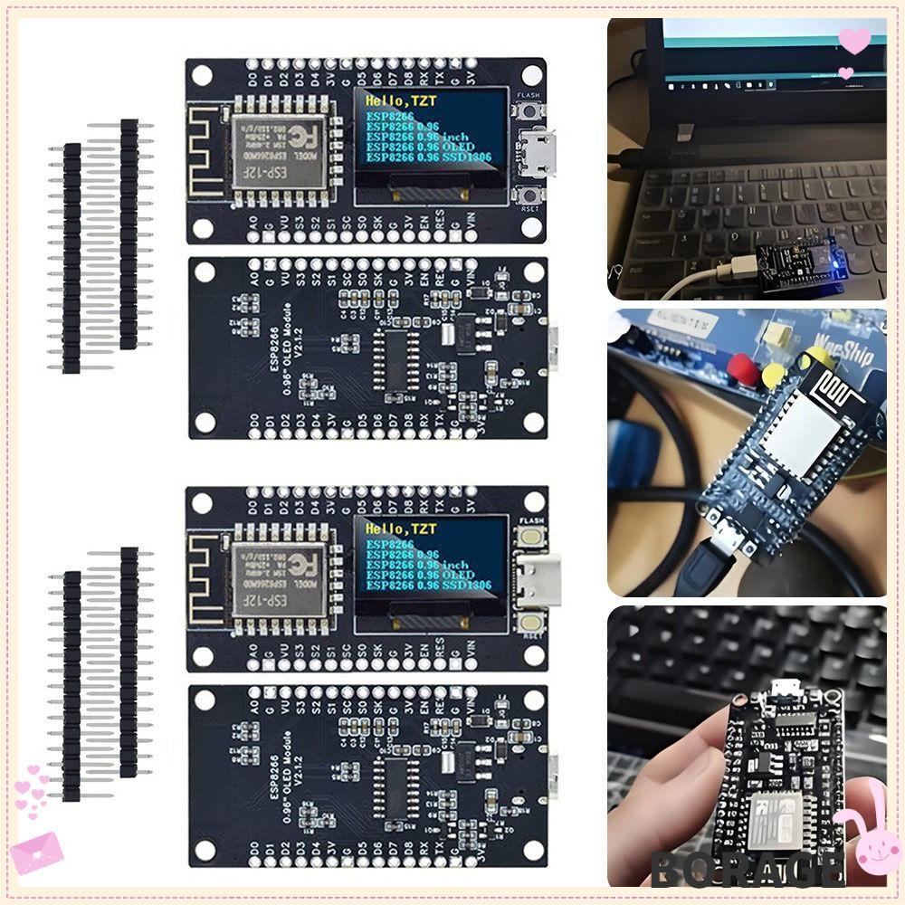 BORAG OLED Display Board, 0.96 นิ้ว CH340 ESP8266 Board, NodeMCU OLED Display Module ระบบฝังตัว
