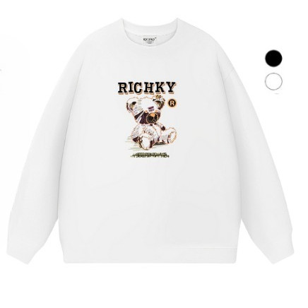 Cotton 100% Asian Rich Premium Brown Teddy Bear r Sweatshirt