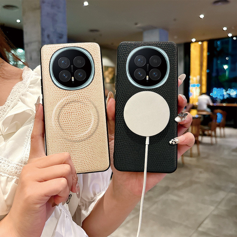 เหมาะสําหรับ magic8pro เคสโทรศัพท์กันกระแทก Magnetic magic7 Business Leather 6 Simple Lizard Pattern