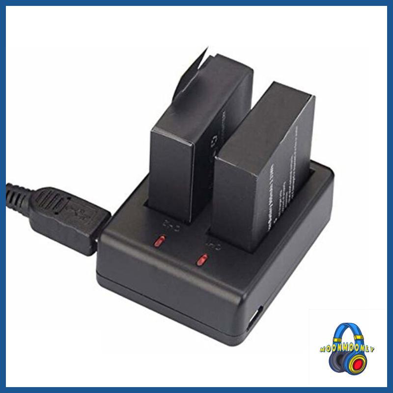 MOON ที่ชาร์จกล้องกันน้ําสําหรับ EKEN SJ4000 H9R Camera Faster Chargers Hubs