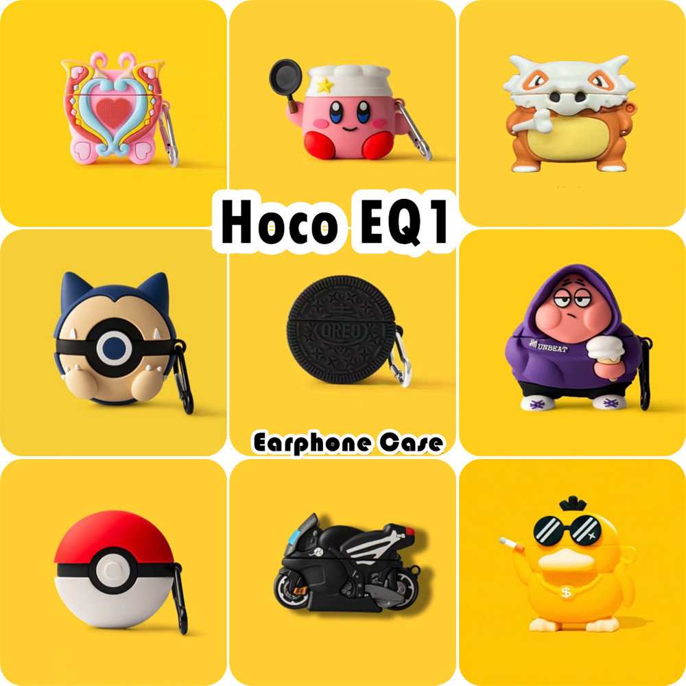 บูติกดั้งเดิมสําหรับ Hoco EQ1 Case Casing Soft Silicone Creative Cartoon Series Headphone Case Cover