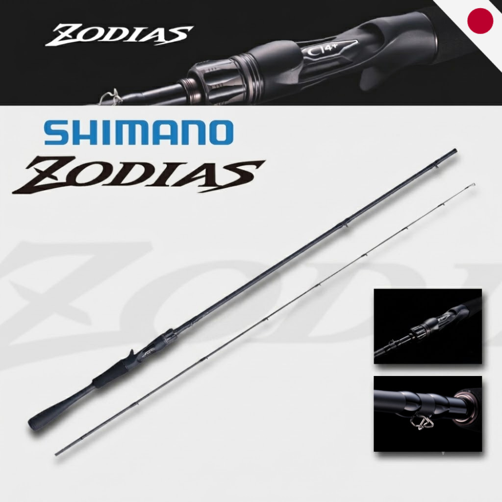 SHIMANO 26 Zodias Bass Rod - 164L-BFS/2 / 166M-2 / 168L-BFS/2 / 1610MH-2 / 264UL-2 / 268L-2 - Japan
