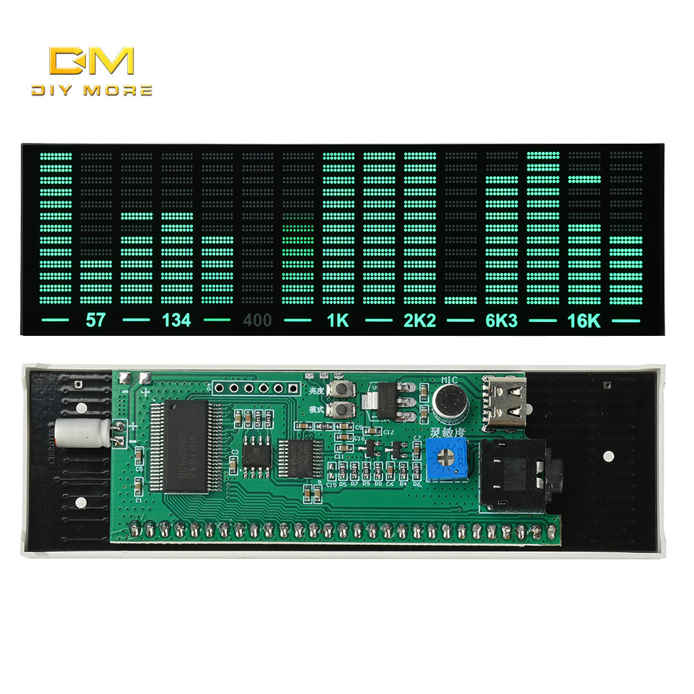 DIYMORE Multi Mode LED Pickup Ambient Light, Led Spectrum Music Rhythm Light, Voice Control Music Sp