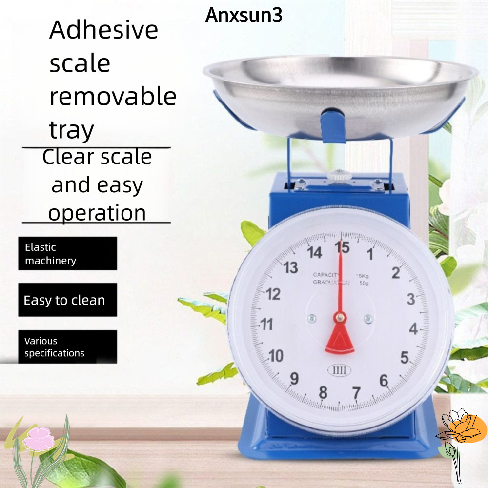 ANXSUN3 Dial Scale, 10Kg/20Kg/30Kg เหล็กคาร์บอน Mechanical Scale,หนามัลติฟังก์ชั่นที่ถูกต้องครัว Sca