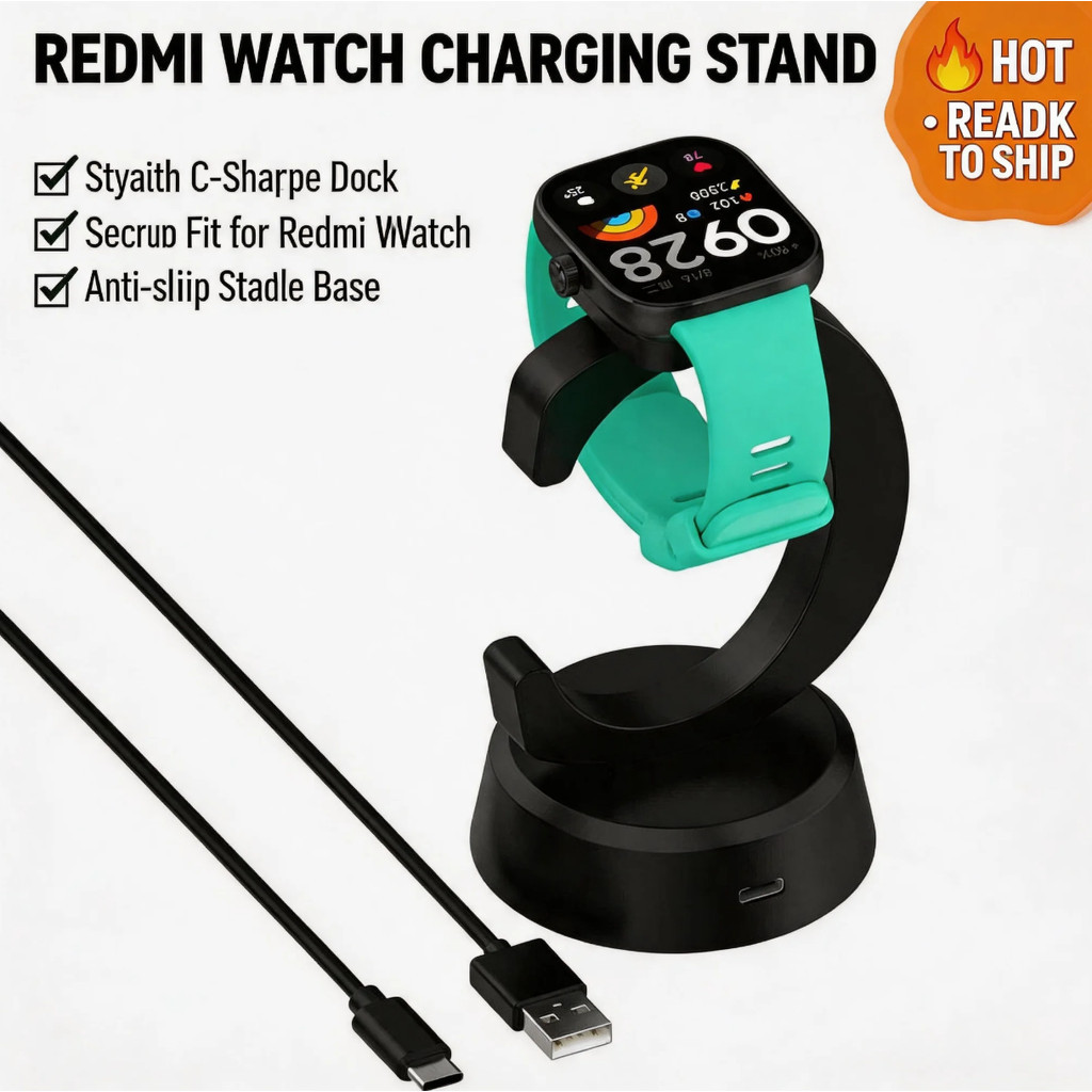 for Redmi Watch 6 5 4 5Active 5 Lite ฐานชาร์จสะดวก Redmi 5 สายชาร์จแม่เหล็กสายชาร์จเร็ว