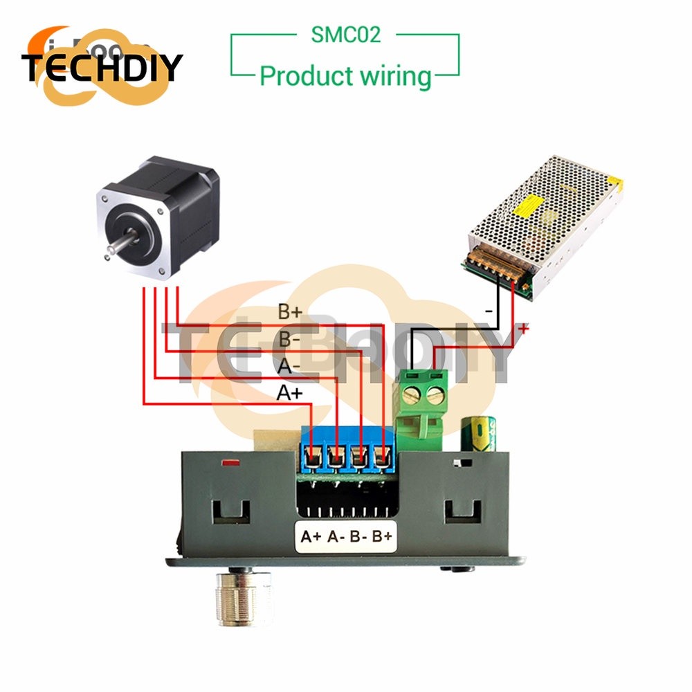 [New]Smc02 สเต็ปมอเตอร์ควบคุมมอเตอร์ไดรเวอร์ DC 5-30V 4A ควบคุมความเร็ว PLC ตั้งโปรแกรมได้