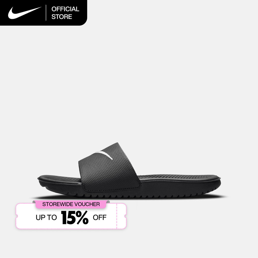 Nike Older Kids' Kawa Slides - Black [819352-001]
