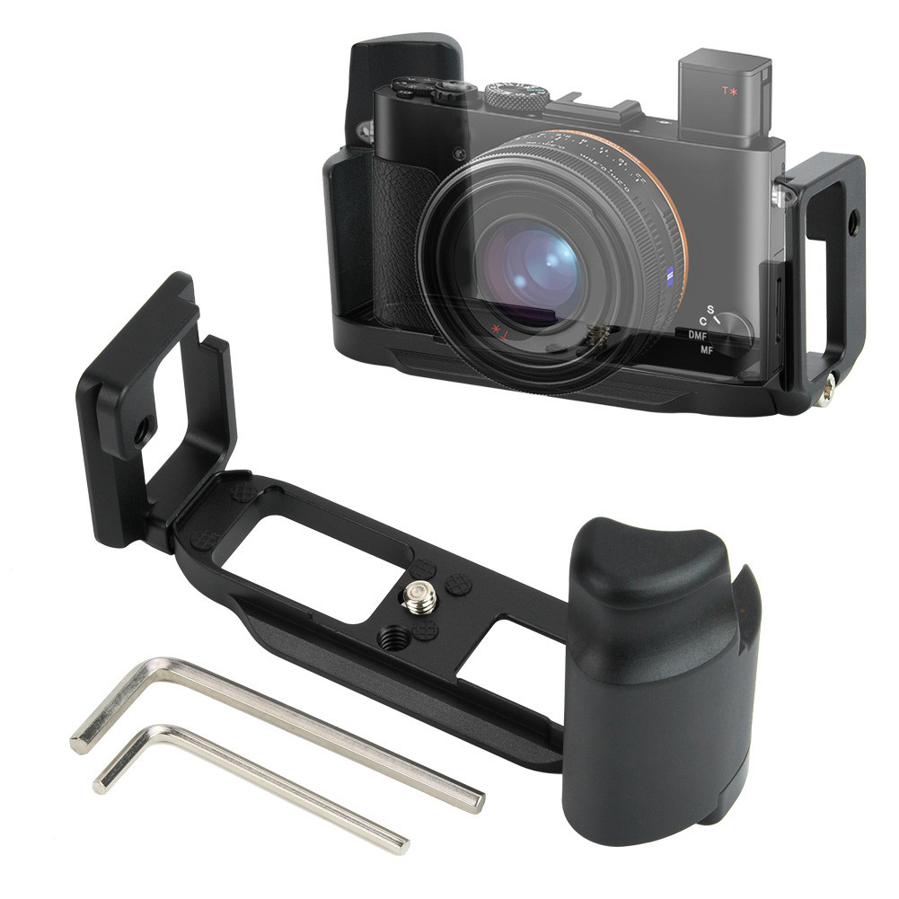 Shopp Metal Quick Release L plate Vertical Hand Grip Holder สําหรับกล้อง RX1 RX1R II RX2