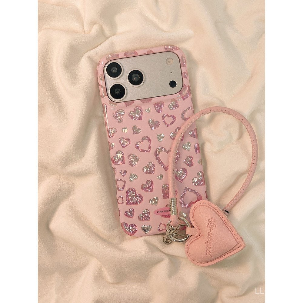 เคสโทรศัพท์เหมาะสําหรับiPhone 7 8 X XS XR XSMAX 11 12 13 14 15 16 17 Pro max Plus Air Laser Loveกันกระแทกกันกระแทกเคสรวมทุกอย่างUQGK