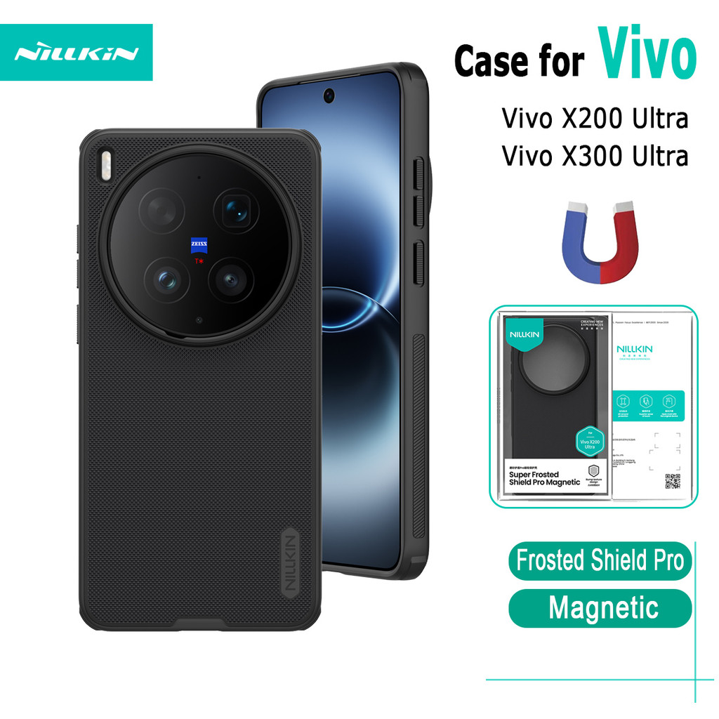 สําหรับ Vivo X200 Ultra Vivo X300 Ultra Magnetic Case Nillkin Frosted Shield Pro Case Ultra-Thin กัน
