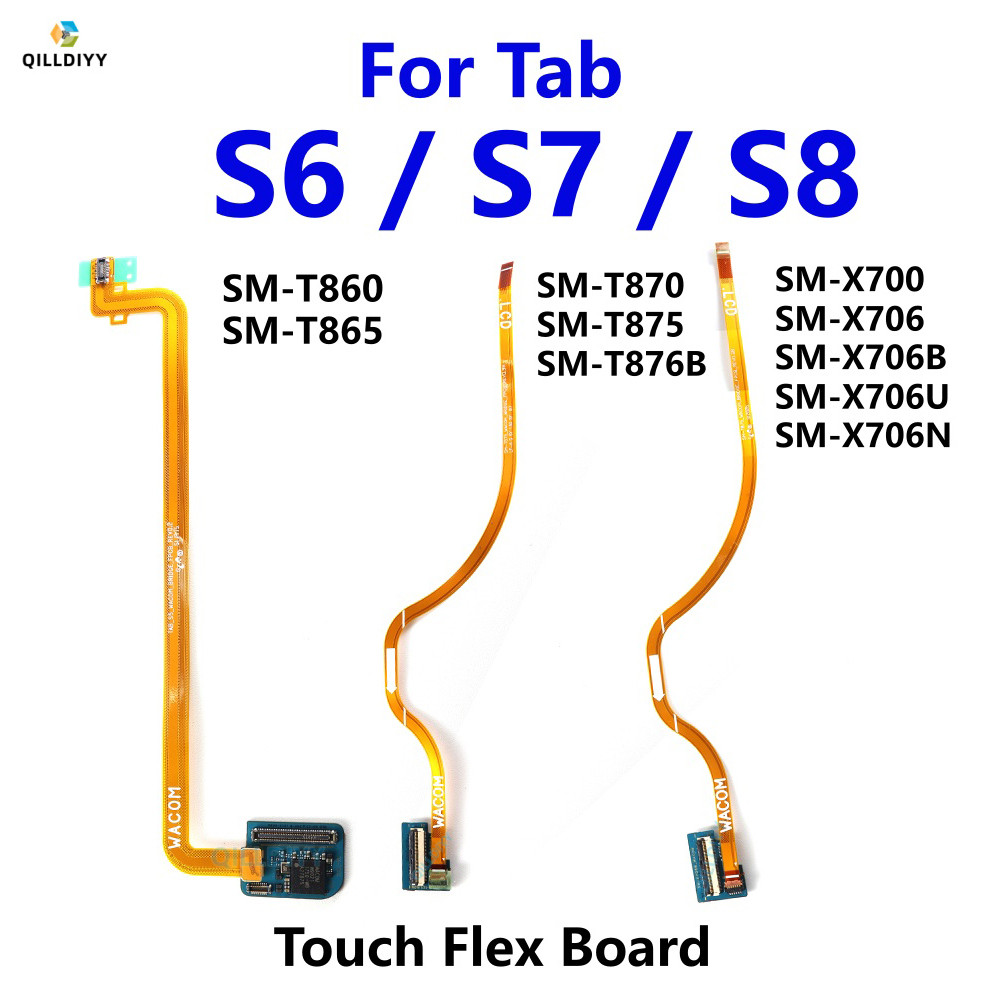 หน้าจอ LCD Flex Cable Connector Touch Board สําหรับ Samsung Galaxy Tab S6 S7 S8 T860 T865 T870 T875 