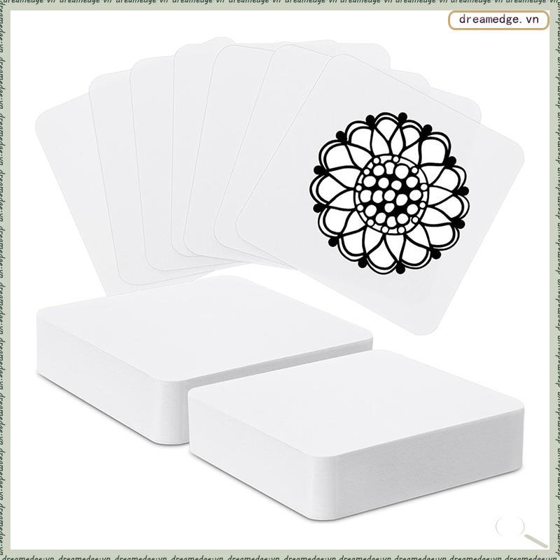 [dreamedge] สําหรับ Calligrapher สีน้ํา Sketch Supplies 100 ชิ้นกระเบื้องศิลปิน S 3.5 "X 3.5 "กระเบื