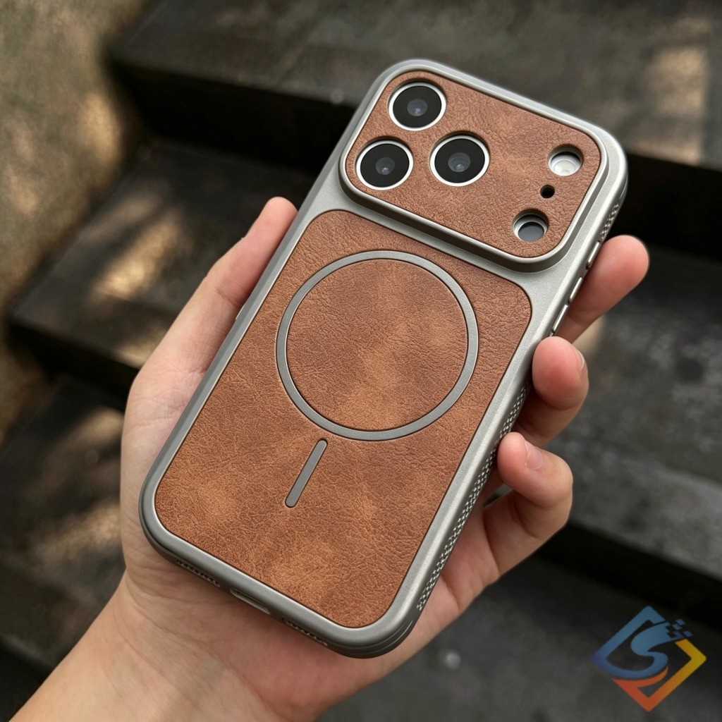 แสงหรูหราหนังรูปแบบเคสโทรศัพท์แม่เหล็กสําหรับ ไอโฟน 17 มือโปร สูงสุด 16 15 14 13 มือโปร สูงสุด กันกระแทกป้องกันการหล่นธุรกิจปกด้วยแม่เหล็กที่แข็