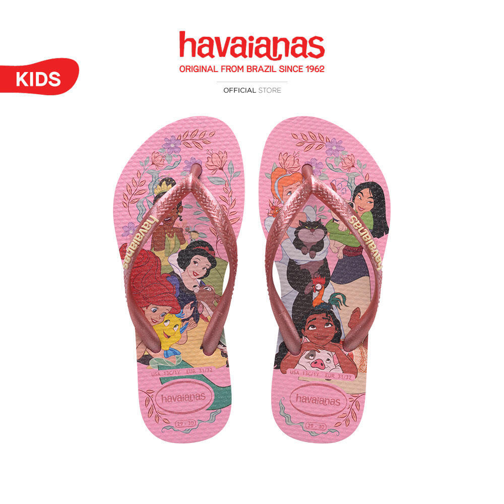 HAVAIANAS รองเท้าแตะ Kids Slim Princess PINK 412332898981K_S6PIXX