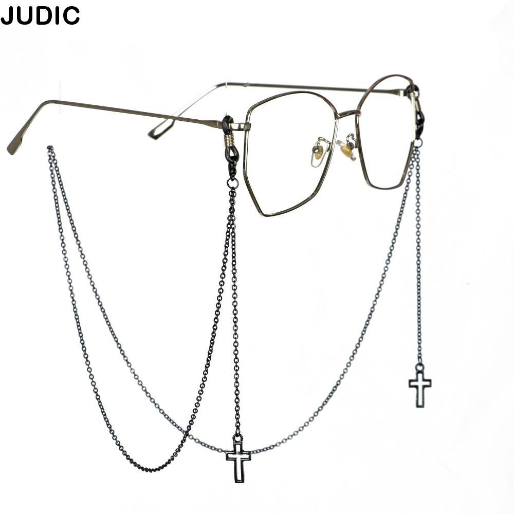 JUDIC CROSS จี้แว่นตา, จี้แว่นตา Neckline แว่นตา, CROSS จี้โลหะผู้ชาย