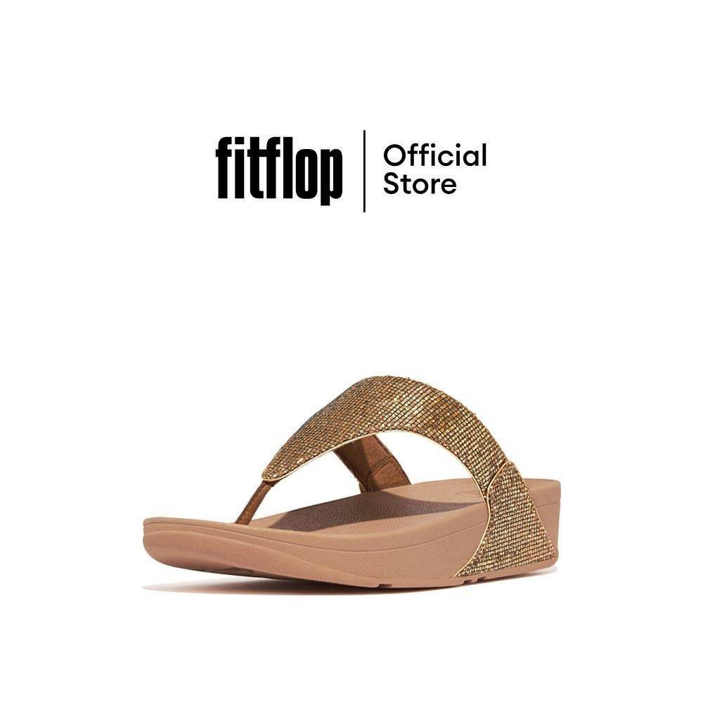 FITFLOP LULU GLITTERBALL TOE-POST รองเท้าแตะแบบหูหนีบผู้หญิง รุ่น IF9-B94 สี OLD GOLD