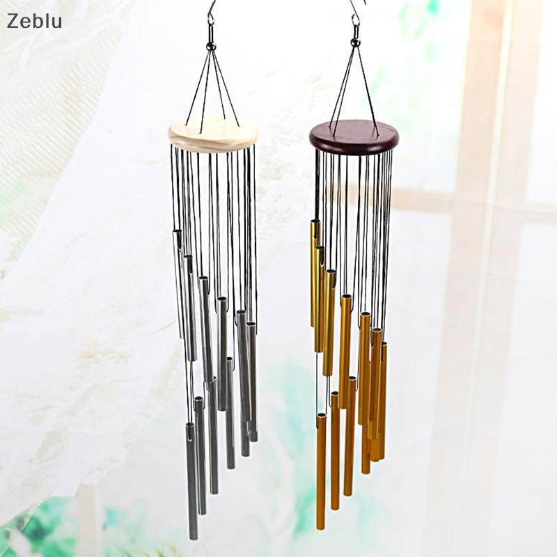 Zeblu 3 ประเภทกลางแจ้งโลหะ Wind Chimes 12 หลอด Wind Chimes Bells Decor สําหรับห้องนั่งเล่นห้องนอนรับ