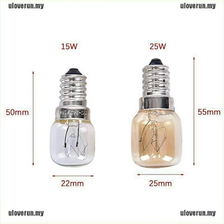 (พร้อมส่ง🇹🇭) E14 หลอดไฟเตาอบ และขั้ว ทนความร้อน 300 ℃ Max 25W. Oven 8Heat Resistant Light Bulb Lamp