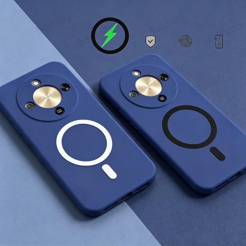 Soft Back Shell สําหรับ Honor X9D X9A X9B X9C X9C สมาร์ทพร้อมสติกเกอร์แม่เหล็กกรณี