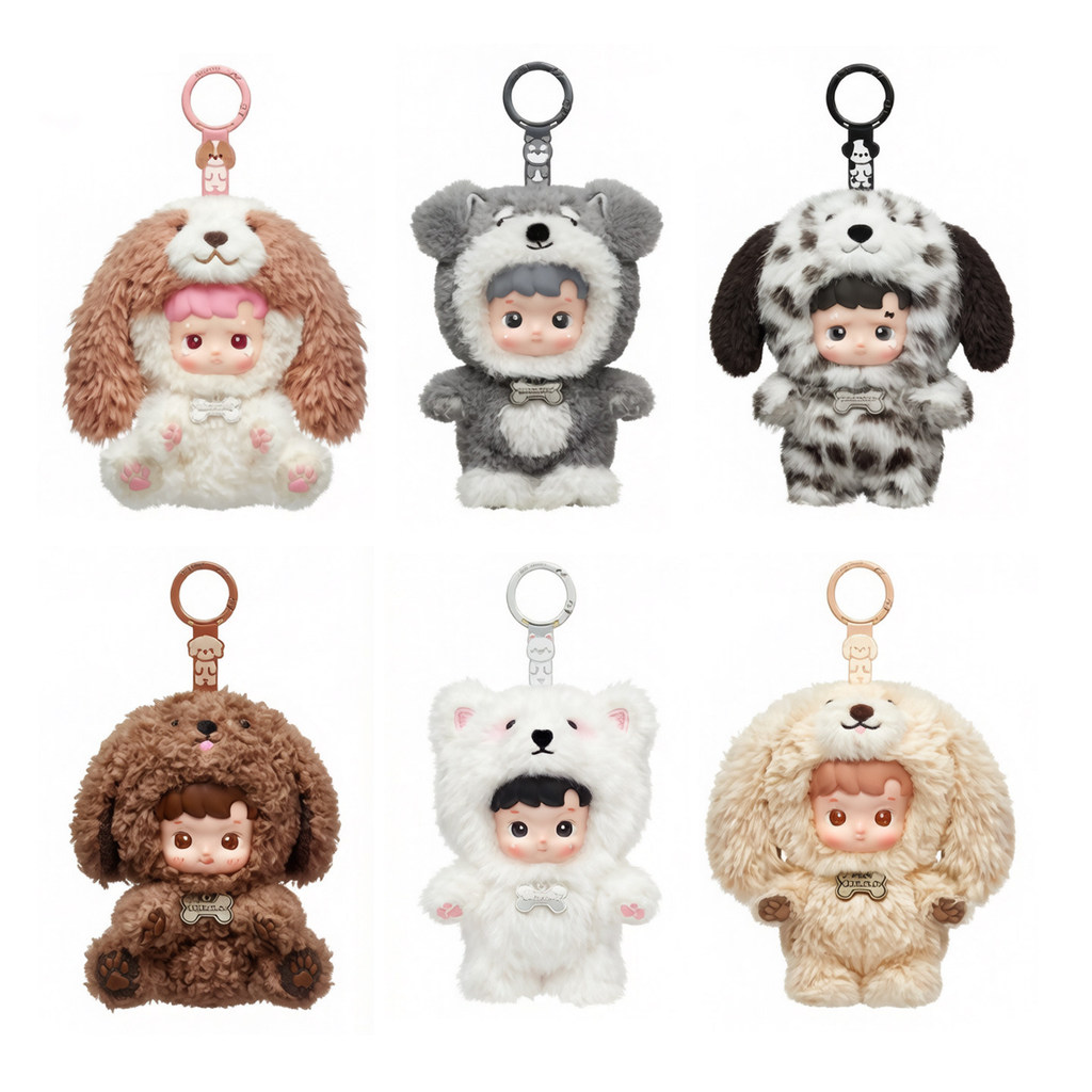 POPMART HACIPU Lost Barking Series กล่องปริศนาจี้ตุ๊กตาไวนิล