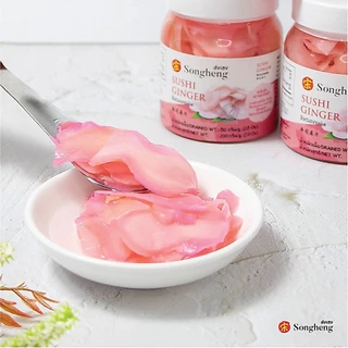 ขิงดอง เกรดพรีเมียม ส่งออก (1ขวดx200กรัม) ส่งเฮง ขิงดองแผ่น ขิงดองซูชิ แนะนำทานคู่กับซูชิ เป็ดย่าง