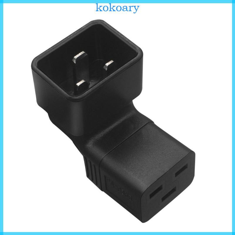KOK IEC320 C20 ถึง IEC320-C19 ปลั๊กแปลง C20 ชาย 3Pins ถึง IEC320-C19 อะแดปเตอร์