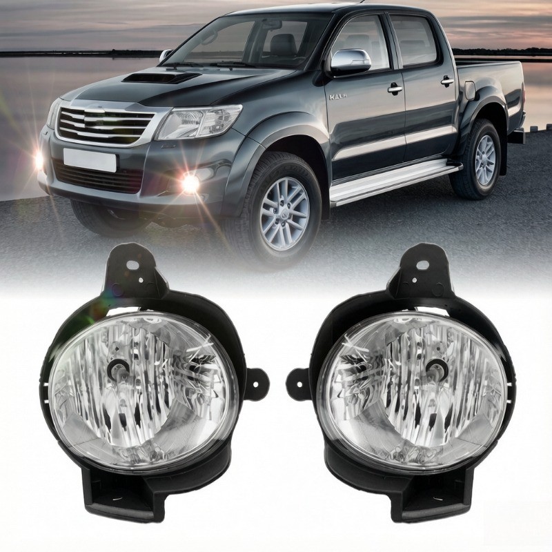 กันชนหน้าไฟตัดหมอกไฟตัดหมอกสําหรับTOYOTA HILUX VIGO 2.5 (NOT 3.0) CHAMP KUN26 2011 2012 2013 2014 Fo