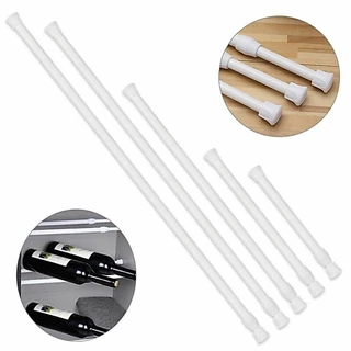 ราวผ้าม่าน ไม้เท้ายืดหดปรับระดับได้ราวม่านอาบน้ำรางหน้าต่างแขวน Tension Rod Curtain Shower Adjustable Rod Spring