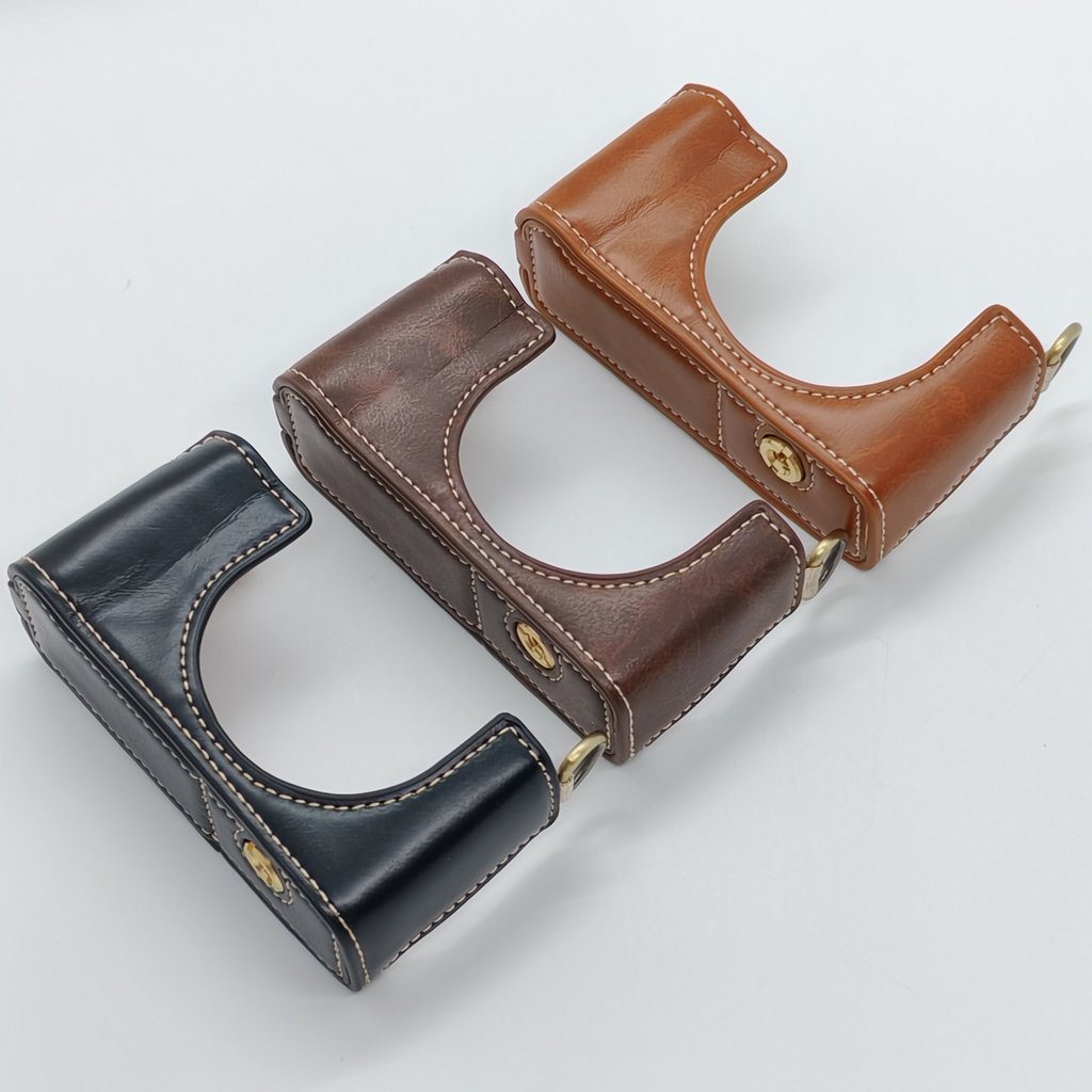 เหมาะสําหรับ sony zv1 กระเป๋ากล้องรุ่นที่สอง zv1f เคสหนังป้องกัน sony zv1m2 Retro ฐานสายรัดข้อมือแบบ