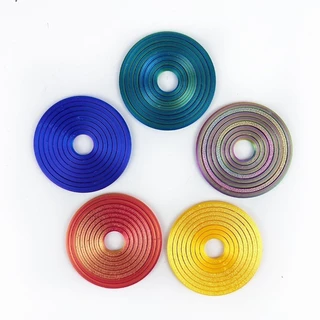 3D Rainbow หมุนโลหะ Gyro Spinner แหวน Fidget ของเล่น Anti-Anxiety ความเครียดบรรเทาโต๊ะของเล่นผู้ใหญ่เด็ก