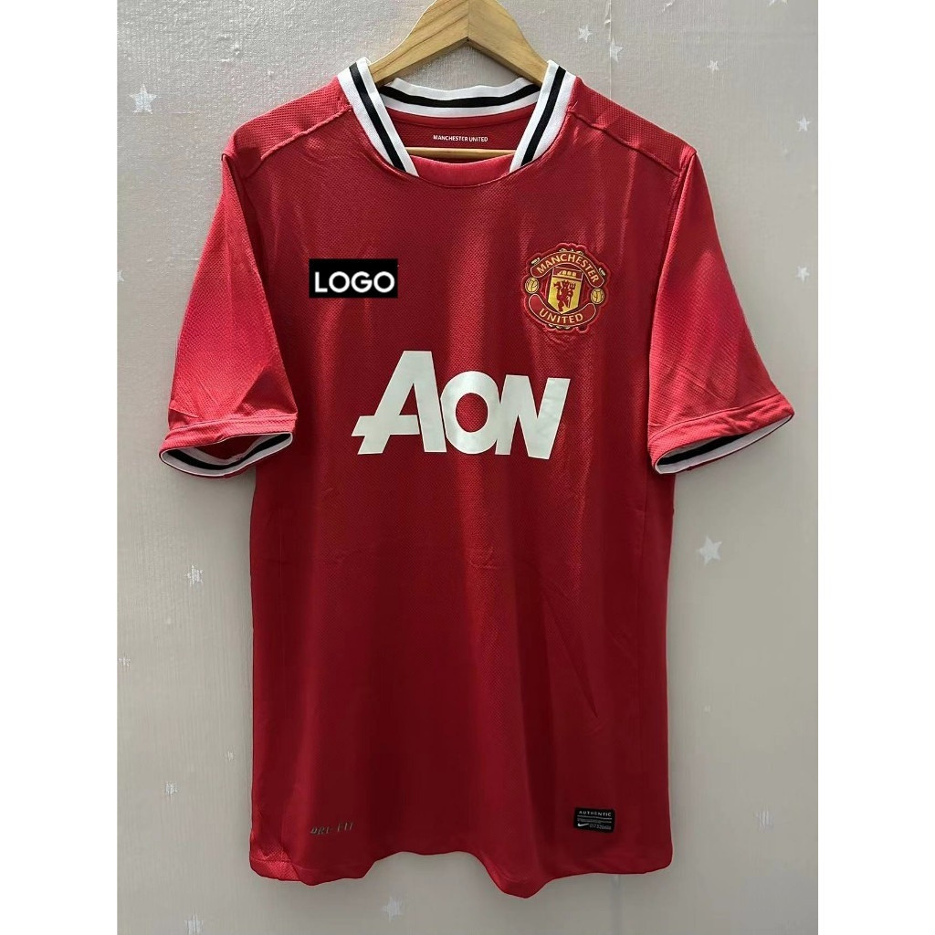 Man Utd 11-12 Home Retro Jersey – Rouyney, Park Ji-Sung, Chicharito, Scholes – เสื้อยืดวินเทจแบบกําห