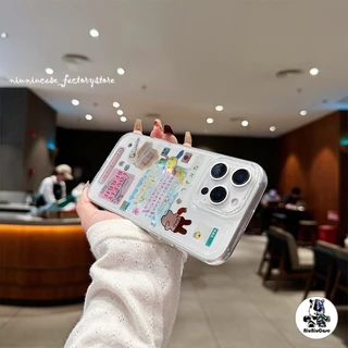 โปร่งใส จัดส่งจากประเทศไทย สไตล์ญี่ปุ่นน่ารักนุ่ม for iPhone เคสไอโฟน 11 12 13 14 15 16 17 PRO MAX X XS MAX XR 7/8PLUS