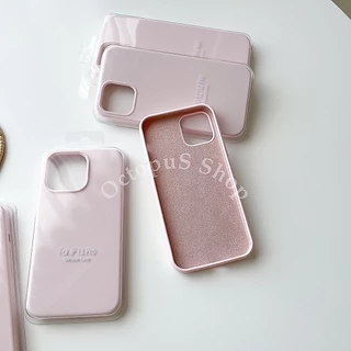 (สีชมพูหม่น) เคสซิลิโคนสีพื้น เคสสีล้วน ไม่มีโลโก้ เนื้อซิลิโคน บุกำมะหยี่ ลบรอยปากกาได้ ***พร้อมส่ง 7-17promax***