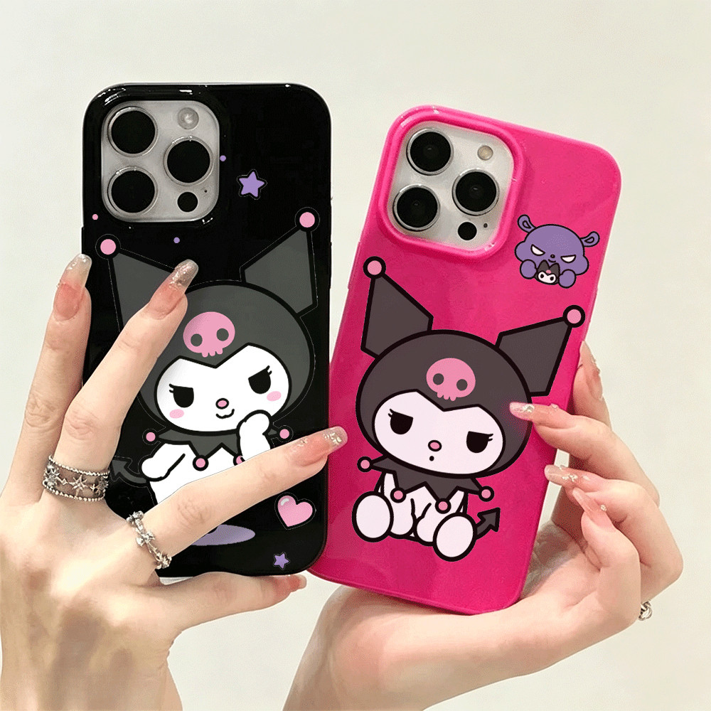 คุโรมิจุ๊บ เคส iPhone 13 12 16 17 PRO MAX AIR 15 11 14 PLUS เทคโนโลยีการพิมพ์ฟิล์ม - SHXSGDK78/SHXSGDK79