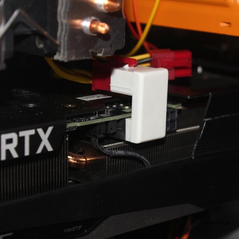 Fol GPU 8Pin หญิง 8PIN ชาย 180 องศามุมอะแดปเตอร์ U เปิดสําหรับเดสก์ท็อปกราฟิกการ์ด