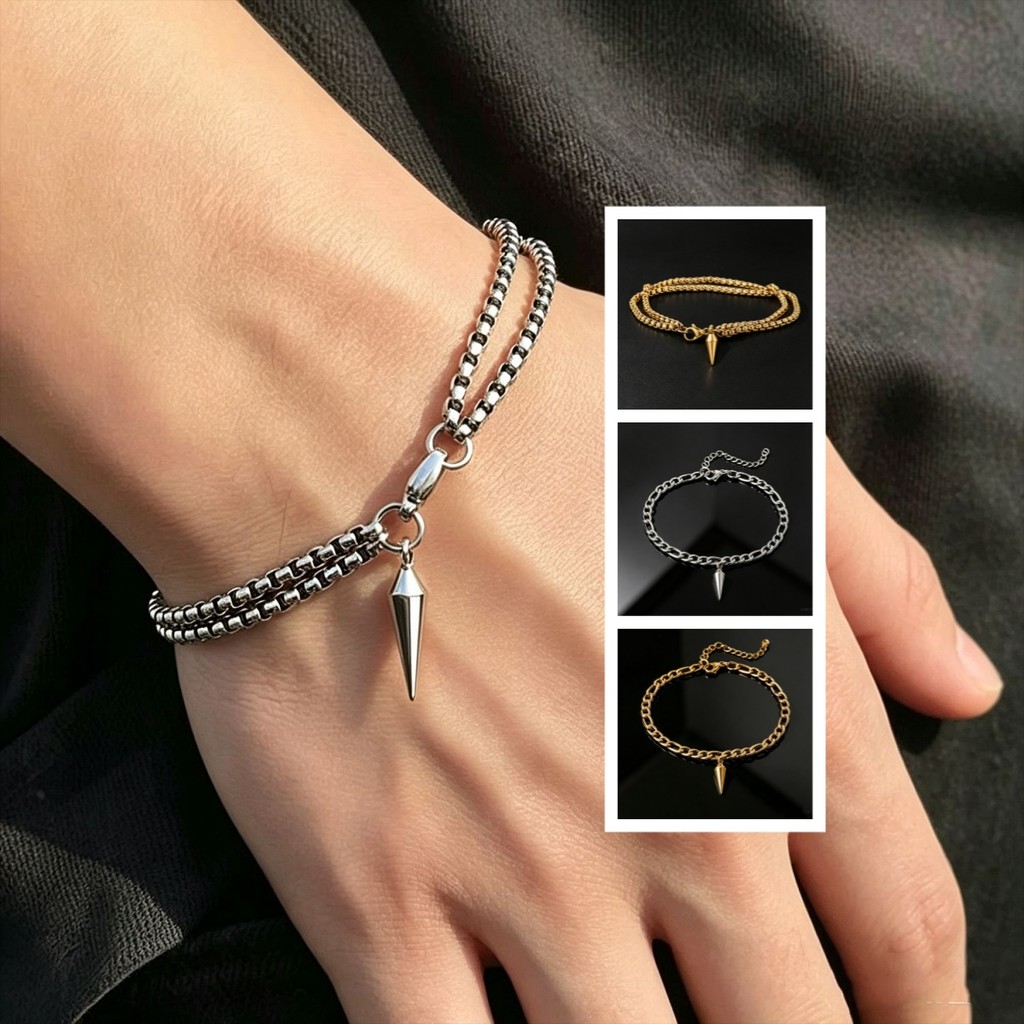 มาใหม่ สร้อยข้อมือจี้หมุดโลหะผสม