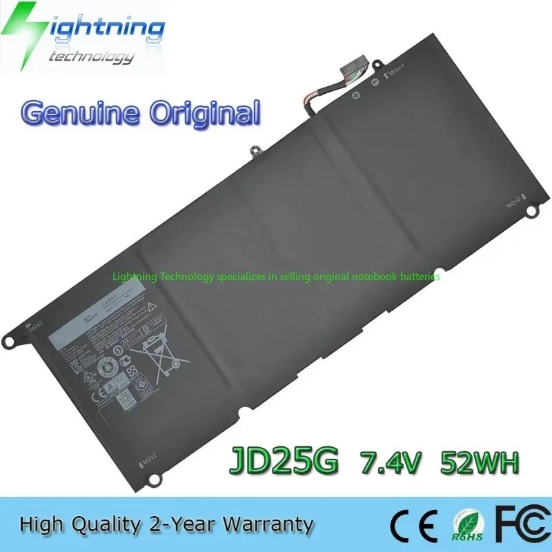 2025 ปี JD25G 7.4V 52Wh แบตเตอรี่โน้ตบุ๊คสําหรับ Dell XPS 13D-9343 13 9343 9350 P54G JHXPY 5K9CP