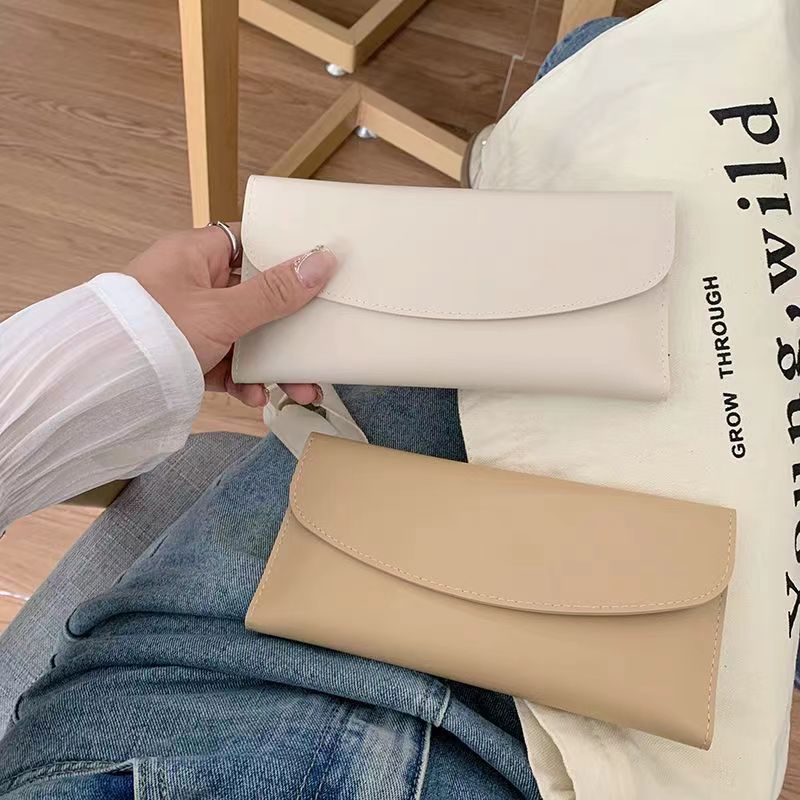 Simple Simple Fashion All-match wallet2025ins Long Clutch Portable Multi-card Slot Anti-magnetic Car