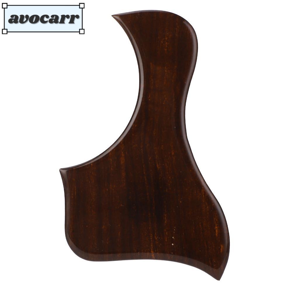 AVOCARR เครื่องดนตรี Pickguard, หนาลายไม้ Acoustic Guitar Pickguard, ทนทาน Self กาว PVC วัสดุกีตาร์ 