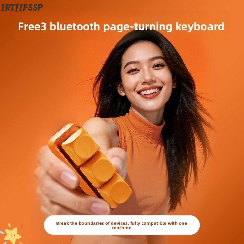IRTJIFSSP คีย์บอร์ดหน้า Turner, Universal Multi-functional EBook คีย์บอร์ด,แบบพกพา 3 คีย์คีย์บอร์ดหน