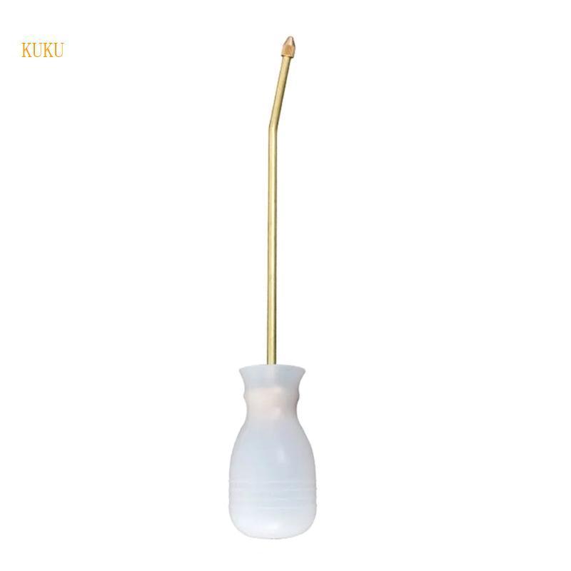 KU* หลอดไฟ Duster Powder Duster Sprayer Garden Powder Applicator Dispenser พร้อมหลอดยาวทองแดงสําหรับ