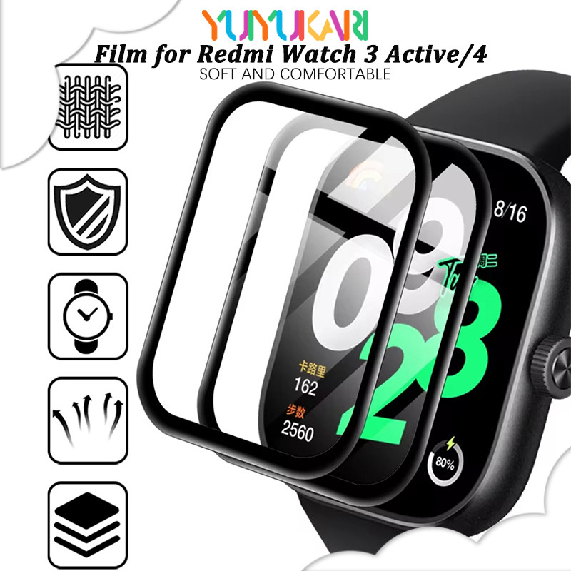 ฟิล์มแก้วนิรภัยสำหรับ for Smartwatch Redmi Watch 4 อุปกรณ์ป้องกันหน้าจอสำหรับ for Redmi Watch 3 Active