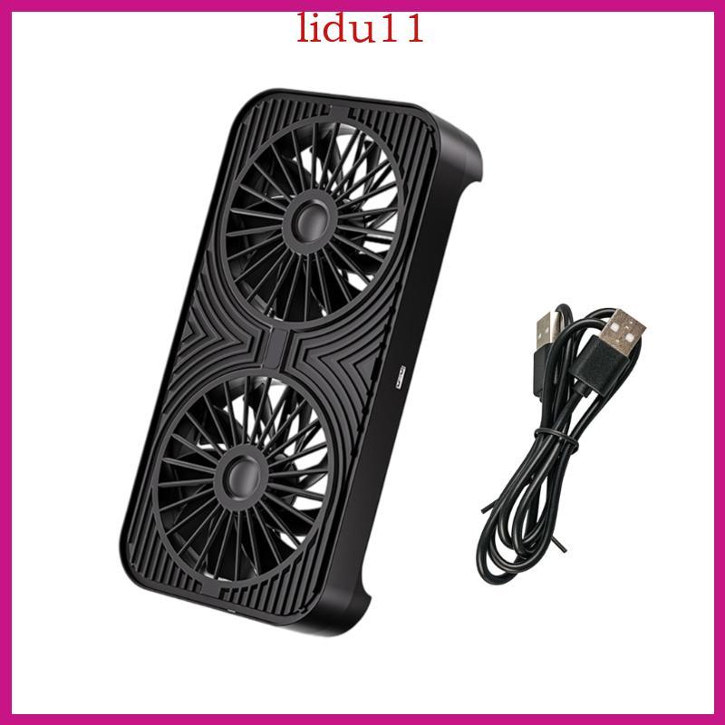 LID 29x14 ซม.Airflow Cooling Base สําหรับอุปกรณ์อิเล็กทรอนิกส์พัดลมคู่ USB Powered Silents Operation